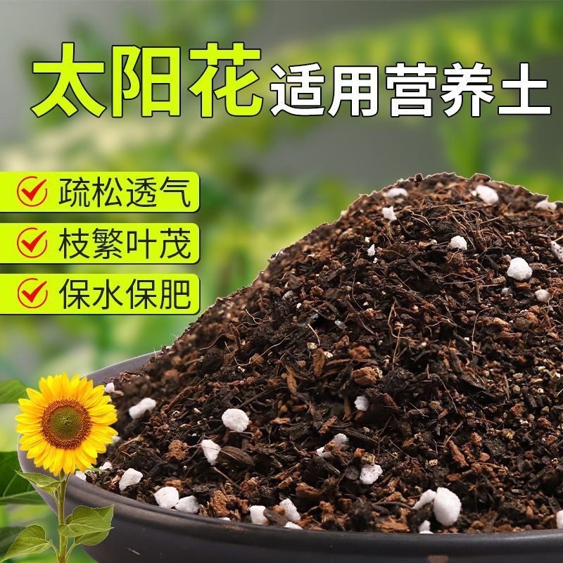 【太阳花专用土】疏松透气盆栽绿植专用室内植物有机营养土肥料