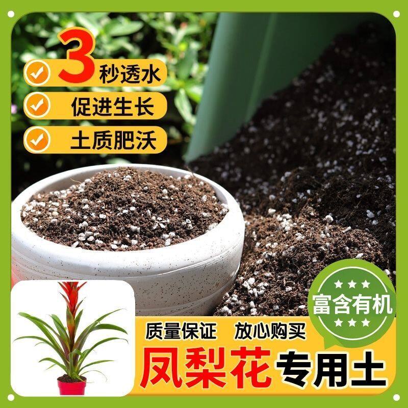 【凤梨花专用土】家用盆栽土加生根粉绿植专用有机植物营养肥料土