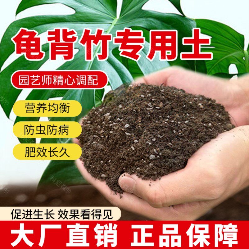 龟背竹专用土龟背竹专用肥料绿植养花育苗花土盆栽土壤庭院花盆