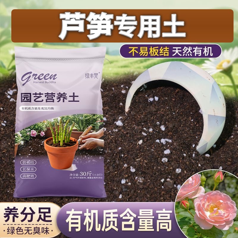 芦笋适用含泥炭不闷根盆景泥炭基质天然促生长观花基质绿叶观叶
