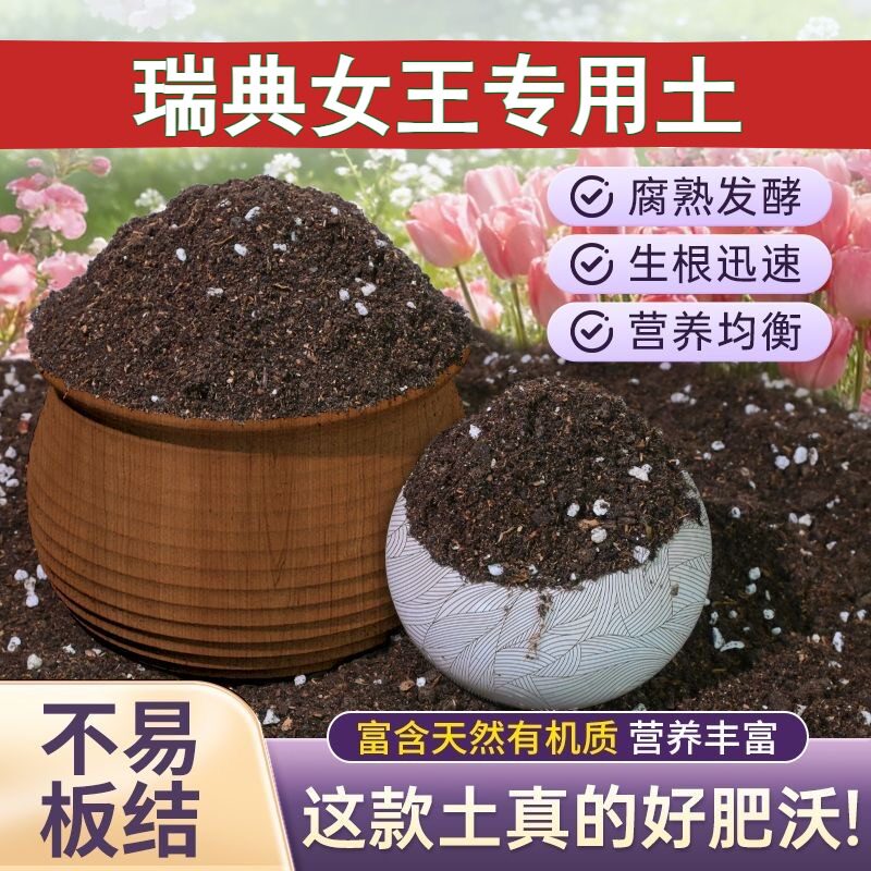 瑞典女王适用腐叶土防烂根盆栽泥炭基质精选壮根多肉增色不板结
