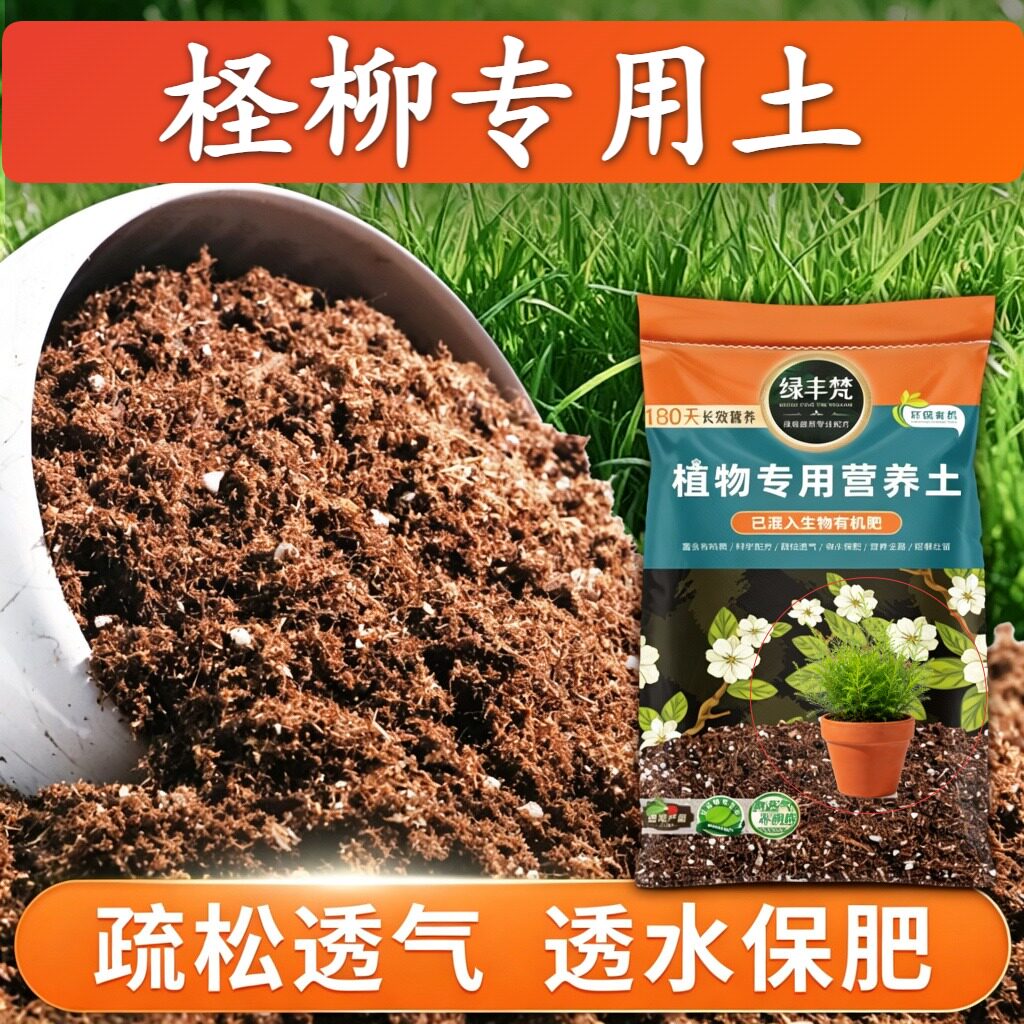 柽柳适用轻质土不易板结室内种植土细腻均匀保水锁水家用装观花