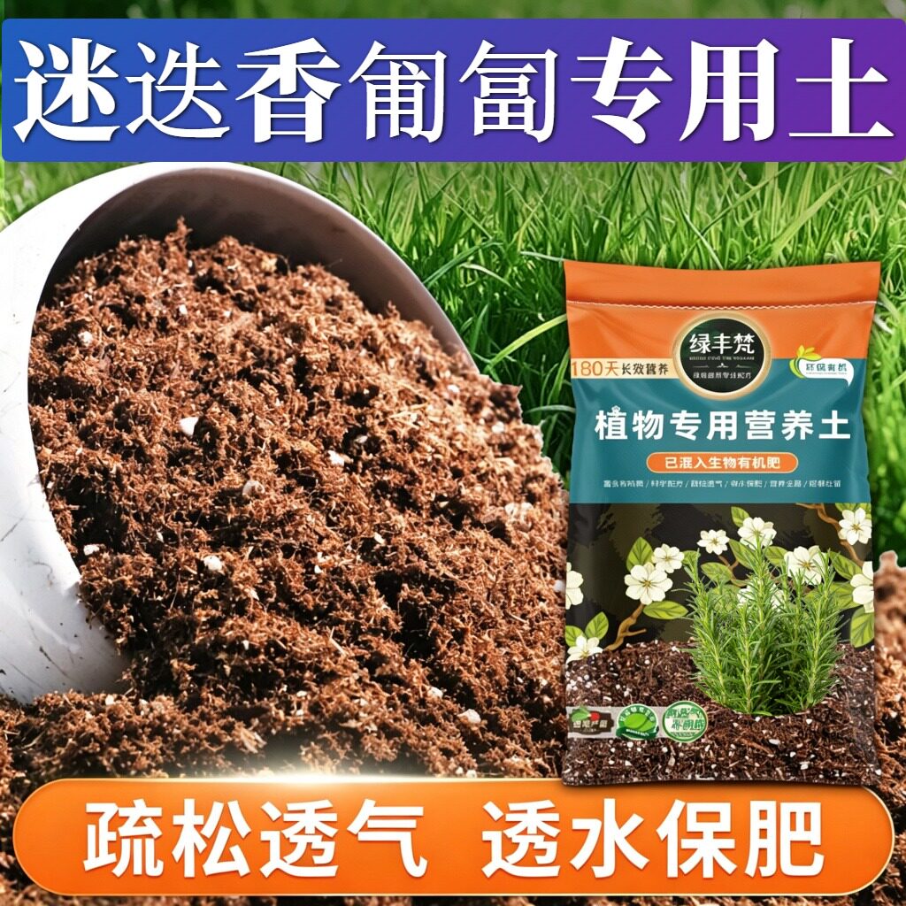 迷迭香匍匐适用园艺土防烂根营养土安全可靠减少积水大包装观花