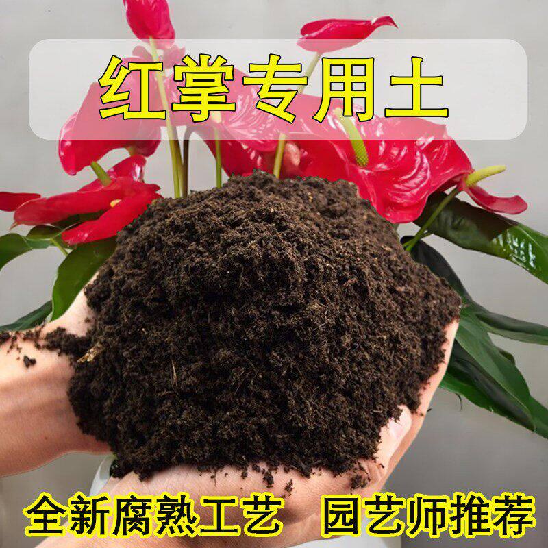 红掌专用土营养土养花种花通用专用土壤种植土泥炭土花土有机肥料