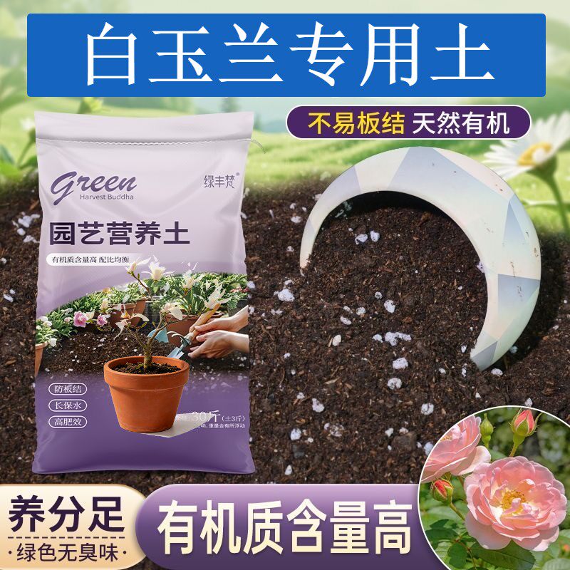 白玉兰专用泥炭土疏松透气扦插包邮精选增色观花喜酸木本保水保肥