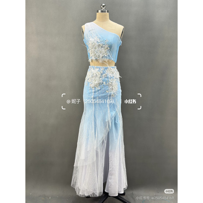 傣族舞蹈服装艺考高级新款高雅儿童成人女演出彩云南考级表演比赛