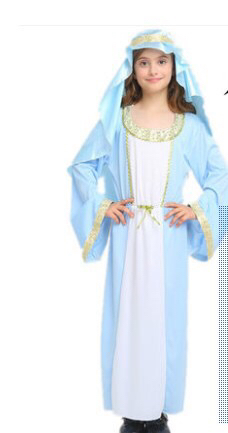 现代少数民族土耳其牧羊人长袍儿童成舞蹈演出服饰女舞台表演服装