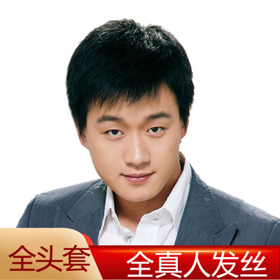 樱芝娜假发男短发中年男士真发