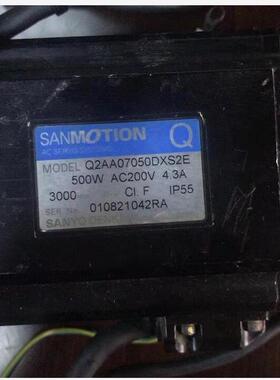 Q2AA07050DXS2E 二手三洋伺服电机90K63-711403 YG200马达X轴电机