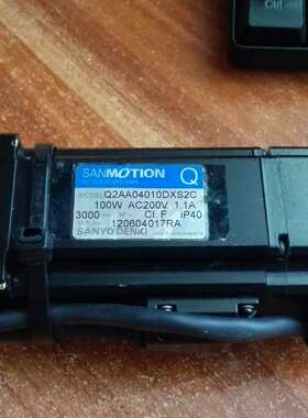 Q2AA04010DXS2C 100W YAMAHA贴片机 SANYODENKI三洋伺服马达电机