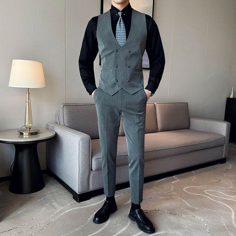 修身西装马甲套装男结婚伴郎团礼服商务休闲大码工作服背心职业装,男装,常规马甲,淘宝优惠券,粉丝福利购,淘宝优惠卷