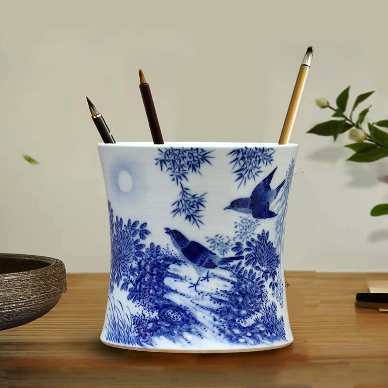 景德镇陶瓷器纯手绘青花瓷釉下彩