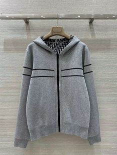 女设计感小众 2025年春秋季 新款 时尚 气质百搭显瘦连帽针织开衫