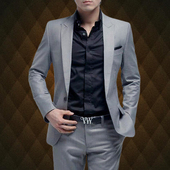 休闲西装 西服套装 三件套工作服职业正装 修身 伴新郎礼服 男商务韩版