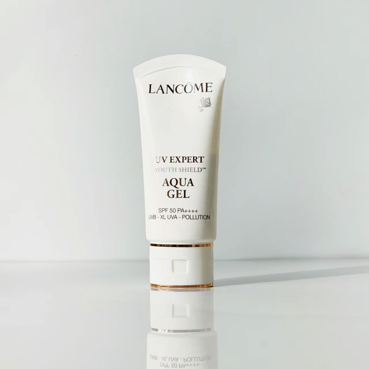 兰蔻新款空气感清爽滋润型防晒霜50ml水漾轻透隔离UV小白管SPF50+