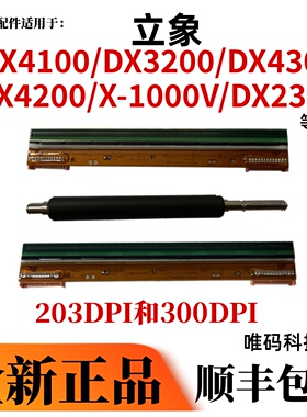 立象DX-4100打印头  DX3200条码机头 DX2300 DX4300热敏针头 胶辊
