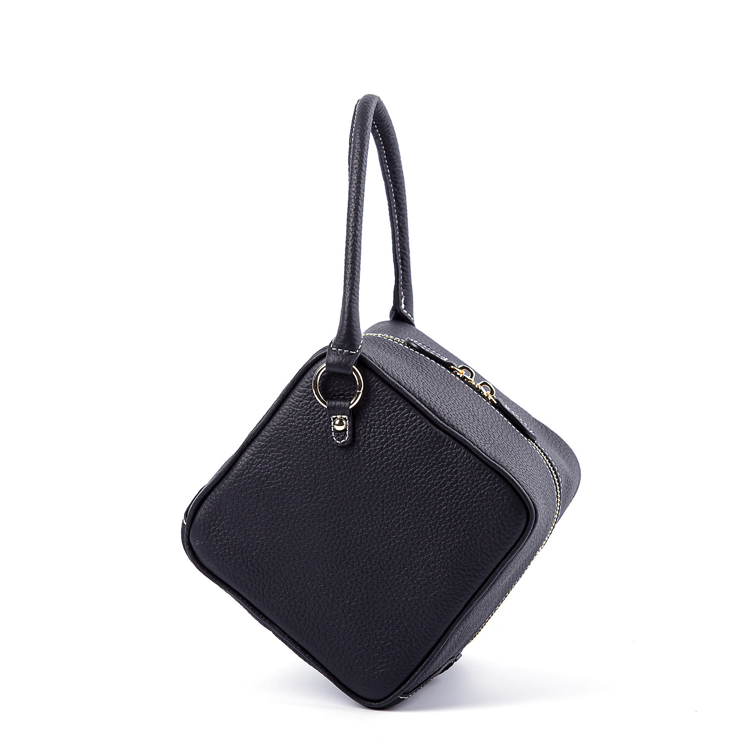 2024新品小众骰子包头层牛皮手提包立体方块包迷你盒子单肩包女包