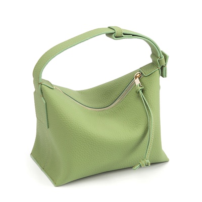 2024小众设计便当饭盒包头层牛皮hobo手提包波士顿腋下包时尚通勤