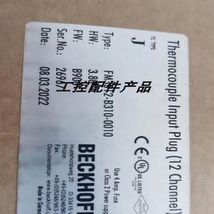 B310 倍福BECKHOFF 熱電偶模塊 FM3312 0010
