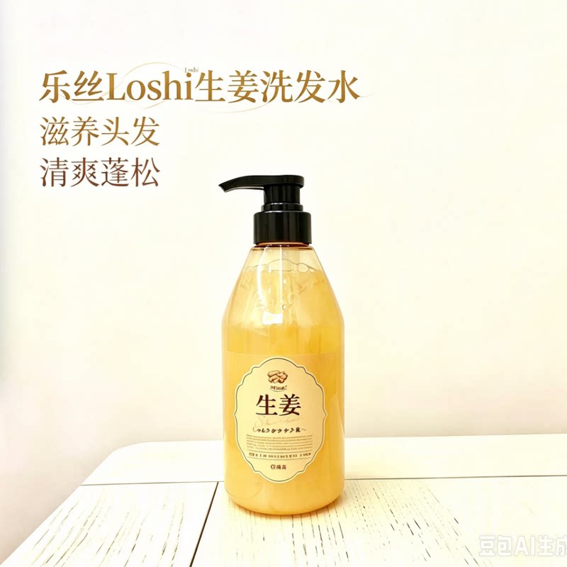 日本loshi乐丝生姜洗发水