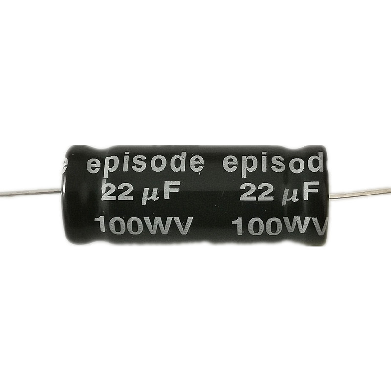 22UF 100V 22微法低音发烧音箱音响喇叭分频卧式无极性电解电容器