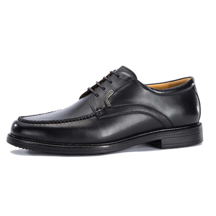 迪宝真牛皮系带商务休闲鞋经典款式男鞋按摩鞋