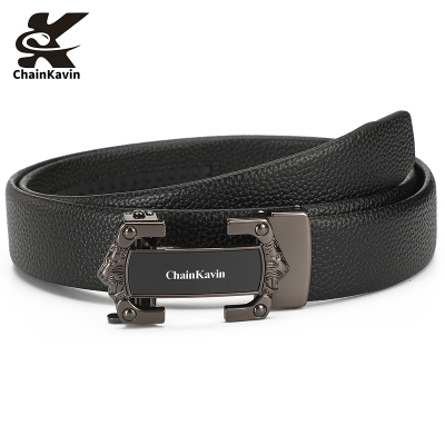 官方正版CHAINKAVIN皮带男商务自动扣年轻人百搭原版G腰带8字礼盒