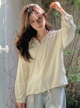 冰薄减龄舒适连帽防晒衣女
