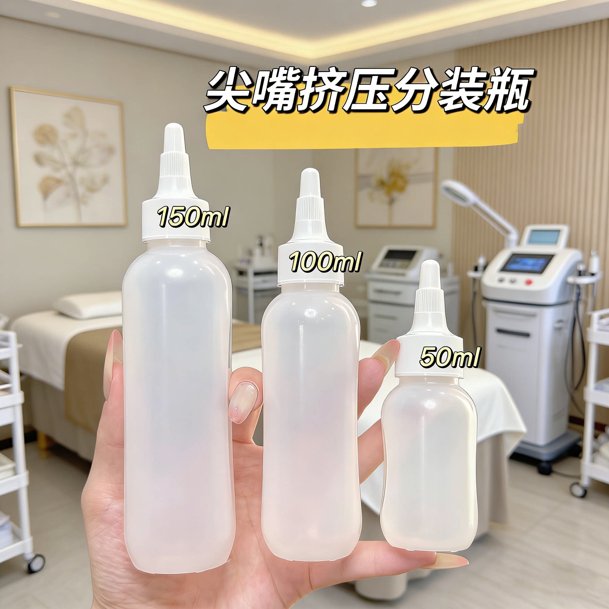 尖嘴挤压瓶精华液导出液化妆水分装尖嘴瓶软管旅行小空瓶子滴液瓶