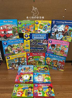 现货英国orchard toys桌游购物清单shopping疯狂厨师报时间计数山