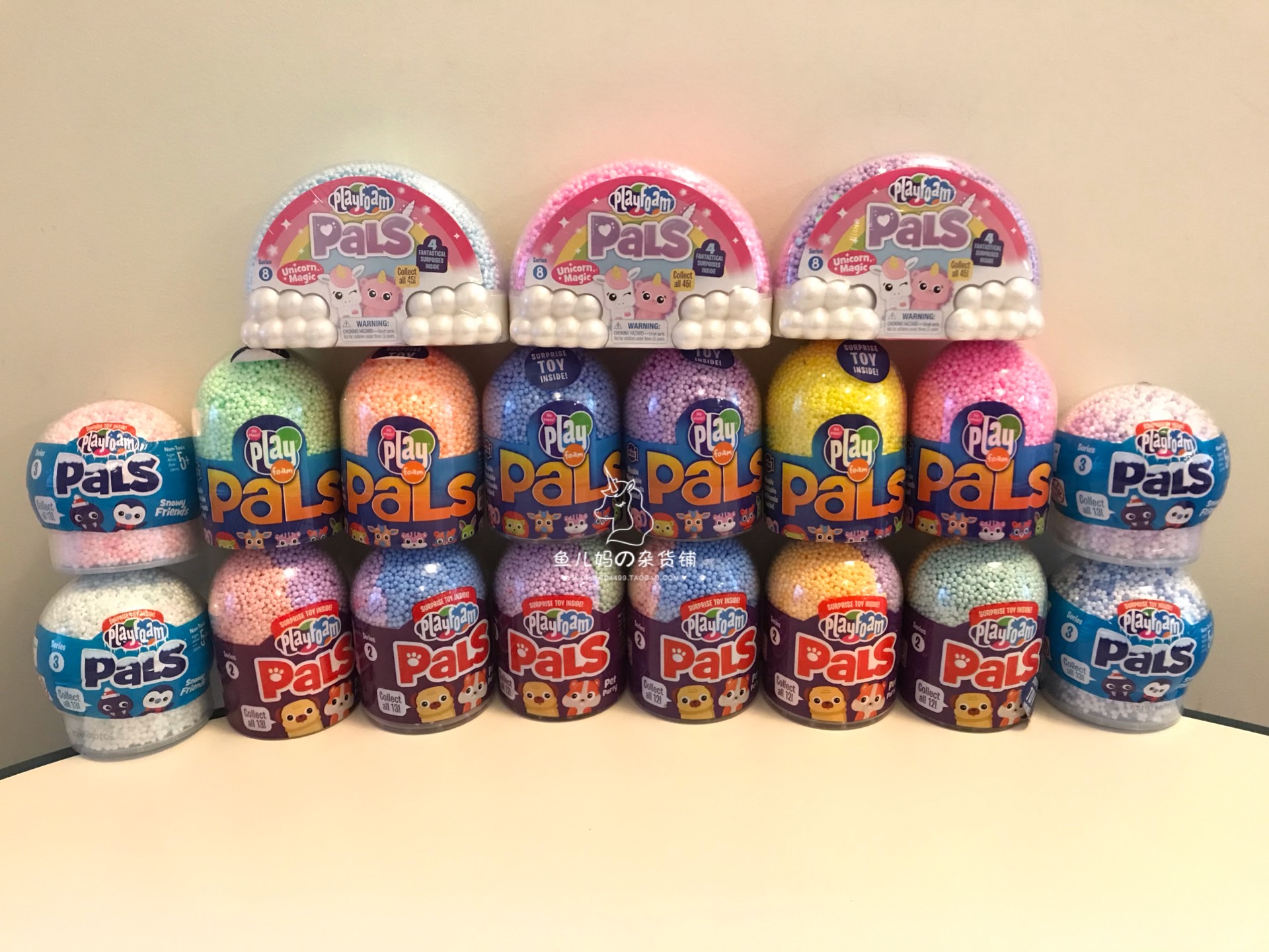 现货泡沫雪花泥动物独角兽盲盒