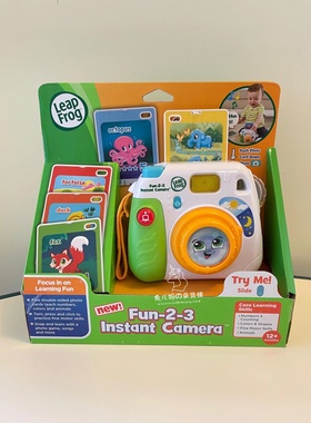 现货美国Leapfrog宝宝儿童仿真英语拍立得照相机过家家玩具6月+