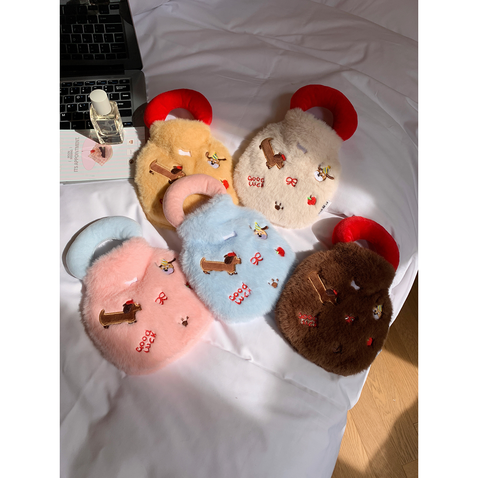 注水暖水袋暖被窝卡通毛绒热水袋