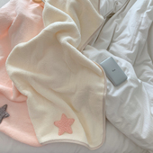 馨帮帮杂货铺 可爱趣味五角星浴巾学生成人家用柔软吸水洗澡毛巾