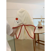 馨帮帮杂货铺原创吸水速干包头巾可爱珊瑚绒浴帽卡通小狗干发帽女