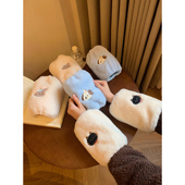 冬季 上班防脏耐污套袖 学生护袖 馨帮帮杂货铺 卡通可爱毛绒袖 套女