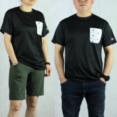 日本订单夏季 圆领T恤 户外徒步旅行打球健身休闲Duron棉纶速干短袖