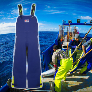 新西兰户外商业捕鱼帝王蟹装备下海裤子恶劣天气重型防水背带裤男