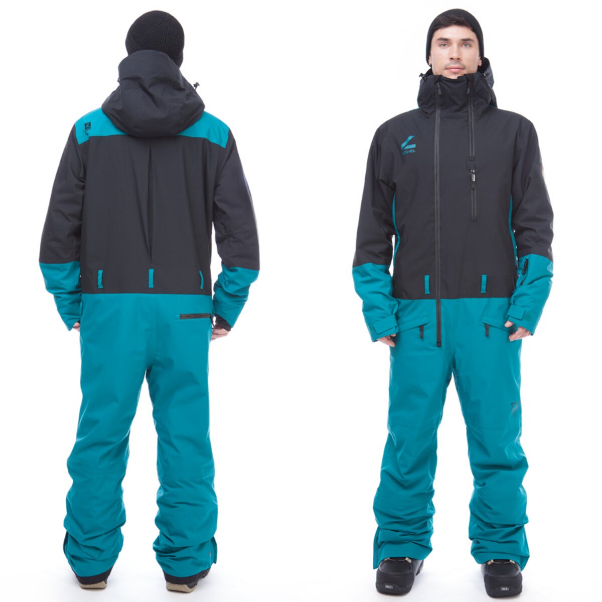 P棉保暖多袋工装单板连体滑雪服