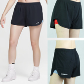 美国假两件松紧腰内卡袋弹力速干排汗透气越野马拉松跑步快干短裤