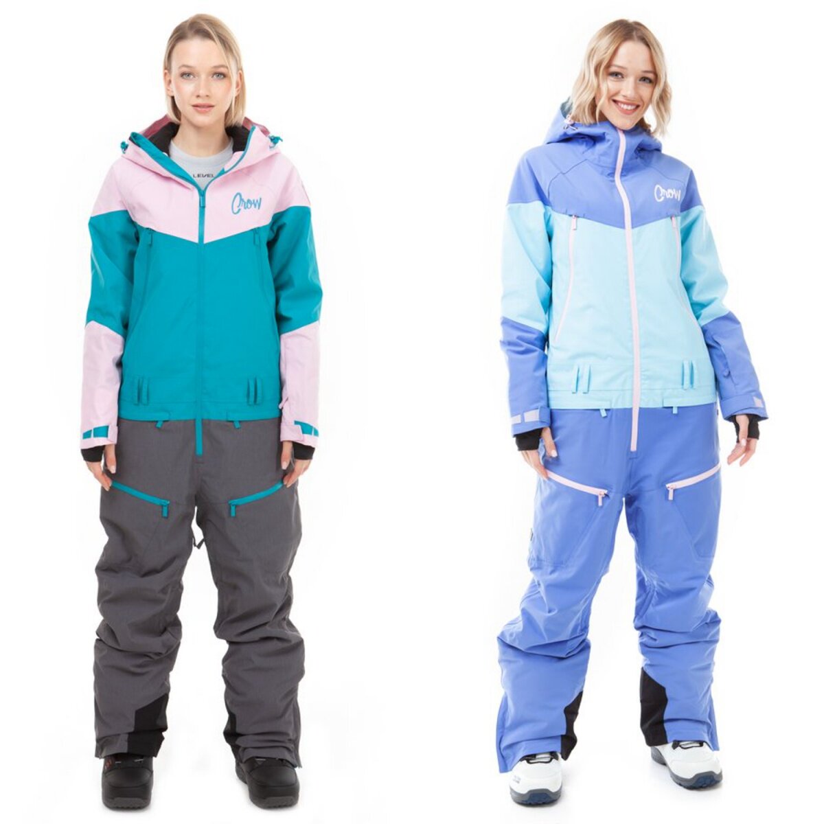 15K防水臀部可打开连体滑雪服女