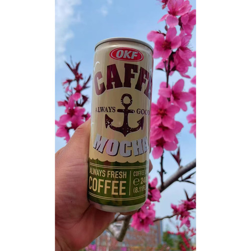 韩国进口OKF牌即饮咖啡随身装240ml焦糖玛奇朵拿铁摩卡卡布奇诺