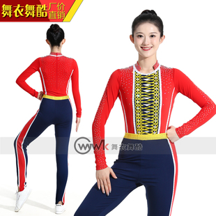 舞衣舞酷啦啦操服健美比赛艺考技巧舞蹈爵士校园表演定制竞技裙