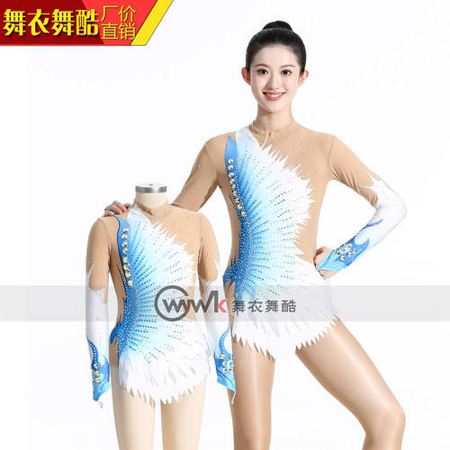 舞衣舞酷艺术体操服白花样滑冰