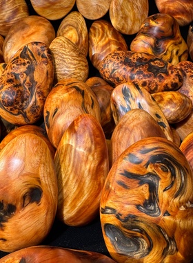 东北沉香松明子琥珀木文玩手把件纯天然原生态