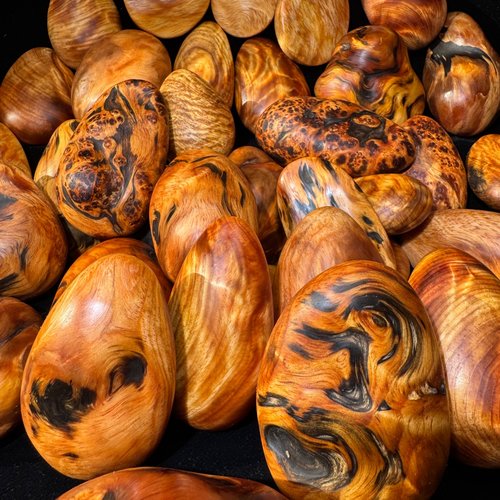 东北沉香琥珀木文玩手把件纯天然