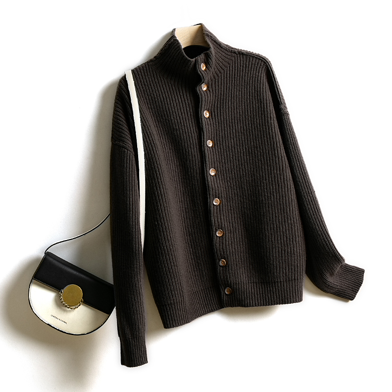 MASE羊毛高领长袖毛衣