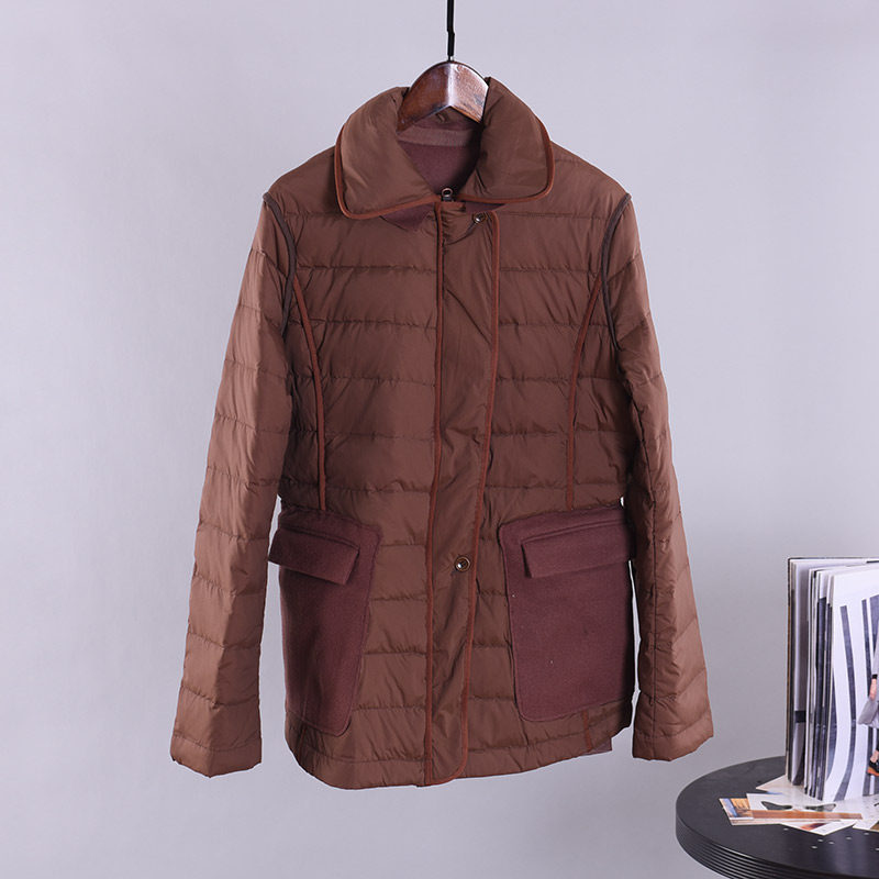 品牌折扣正品清仓2018时尚潮流冬季正品专柜新款白鸭绒羽绒服