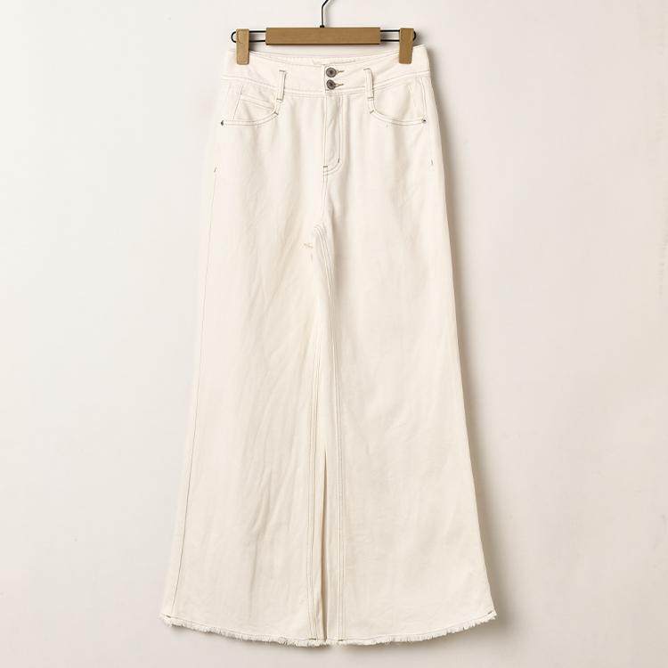 艾诺丝系列2024新款宽松阔腿微喇叭牛仔裤白色简约韩版时尚裤子,女装/女士精品,牛仔裤,淘宝优惠券,粉丝福利购,淘宝优惠卷