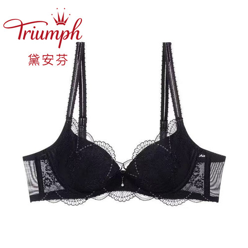 黛安芬金致月光新品内衣蕾丝法式聚拢性感文胸女16-9046